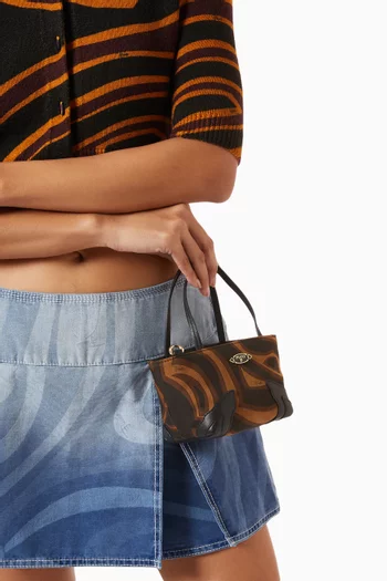Small Borsa Tote Bag in Silk Twill
