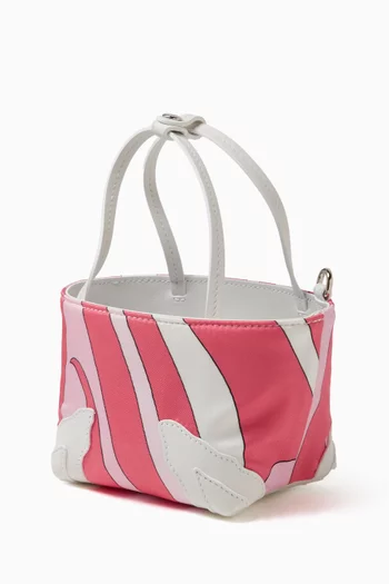 Small Borsa Tote Bag in Silk Twill