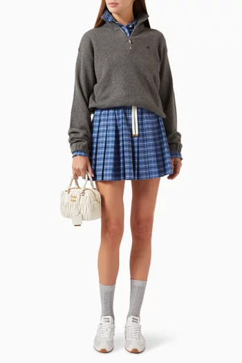 Half-zip Sweater in Wool-cashmere Blend