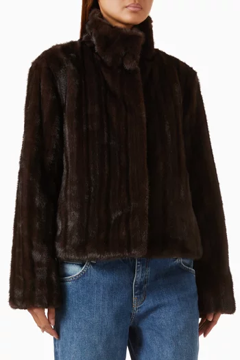 Sudie Jacket in Faux Fur