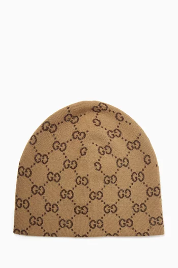 GG Lamé Jacquard Hat in Wool-blend