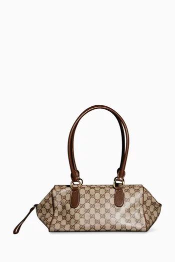 Medium Starlet Boston Bag in Coated GG Canvas