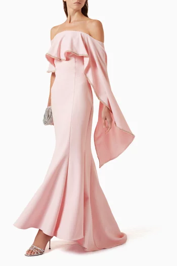 Embellished Off-shoulder Dress