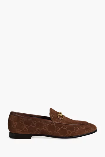 Jordaan Loafers in GG Suede