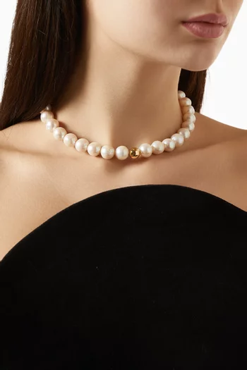 Pearl Bubble Choker in 18kt Gold