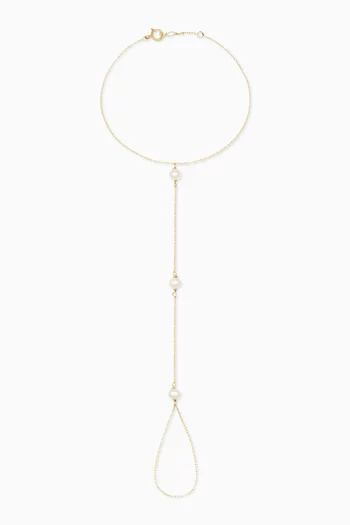 Pearl Hand Chain in 18kt Gold