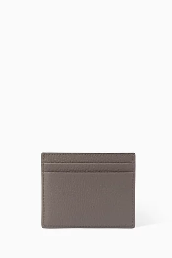 Rockstud Card Holder in Grainy Calfskin