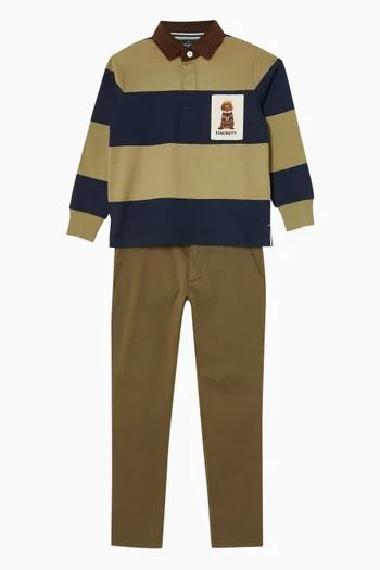 Heritage Harry Rugby Polo in Cotton