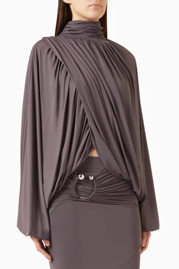 Floro Asymmetric Top in Stretch Jersey