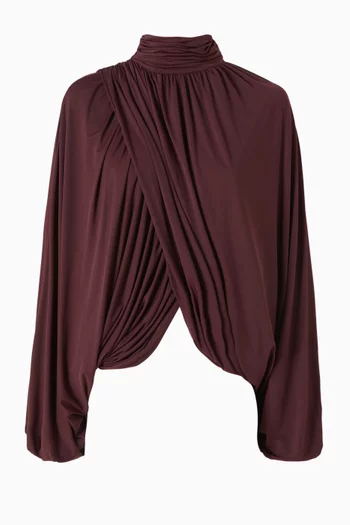 Floro Asymmetric Top in Stretch Jersey