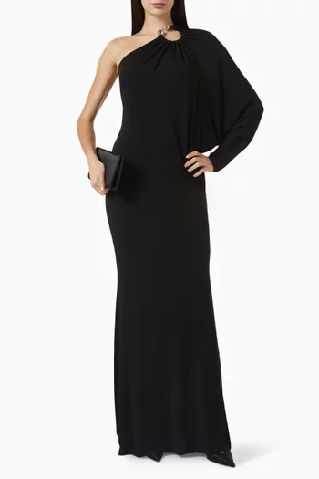 Lumen One-shoulder Dress in Jersey