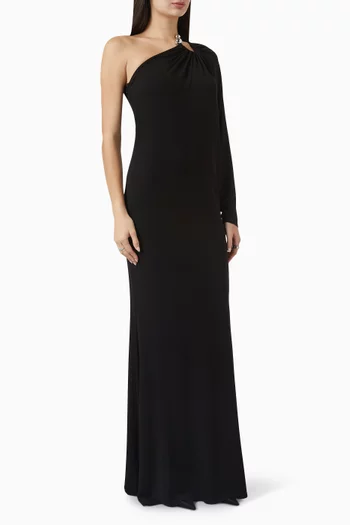 Lumen One-shoulder Dress in Jersey