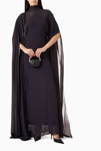 Arcana Gathered-shoulder Dress