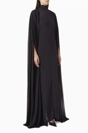 Arcana Gathered-shoulder Dress