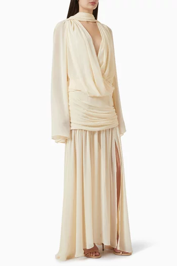 Aurelion Scarf Dress in Chiffon