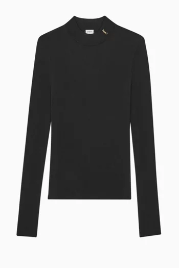 Ribbed Cassandre Sweater in Silk