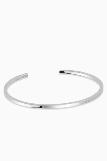 Bar Cuff in Sterling Silver