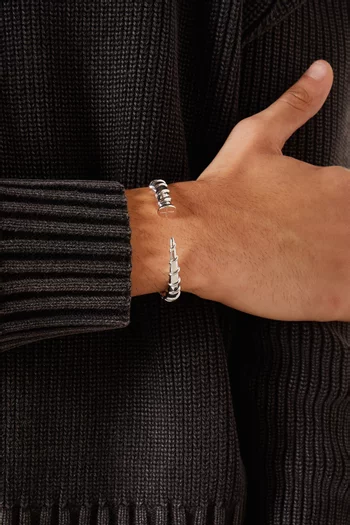 Screw Cuff Bracelet in Sterling Silver