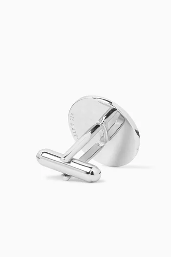 Stallion Coin Cufflinks in Sterling Silver