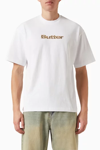 Leopard-logo T-shirt in Cotton
