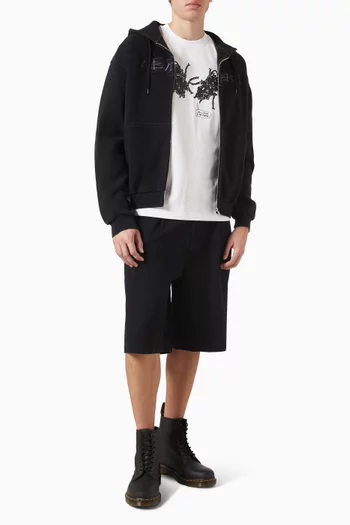 Pleated Shorts in Cotton