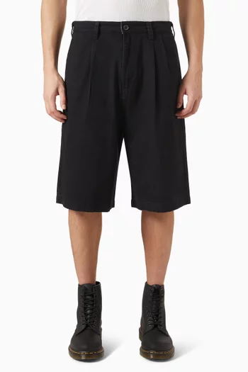 Pleated Shorts in Cotton