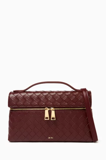 Thea Top-handle Bag in Woven Vegan Leather