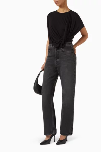 Milena Twist T-shirt in Cotton-blend