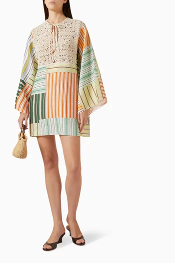 Abstracto Moza Mini Kaftan in Linen