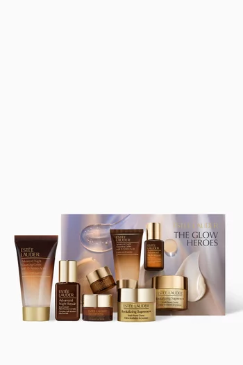 The Glow Heroes Skincare Gift Set, Savings Value 36%