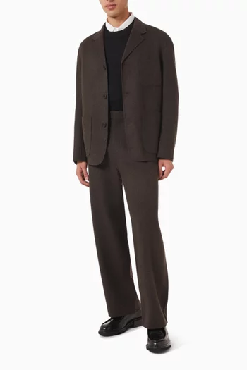 Relaxed Blazer in Double-faced Wool