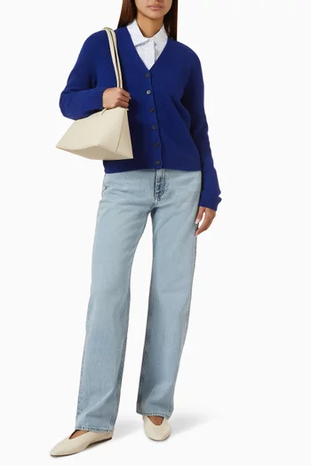 V-neck Cardigan in Merino Wool