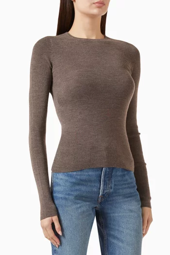 Seamless Top in Merino Wool