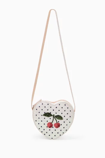 Tut Cherry Sequin-embellished Shoulder Bag