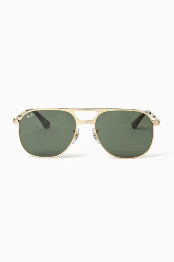 Aviator Classic Sunglasses in Metal