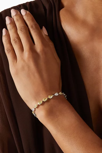 CZ Tennis Bracelet in Metal