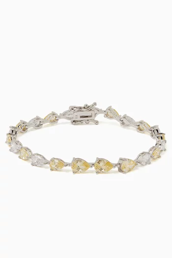 CZ Tennis Bracelet in Metal