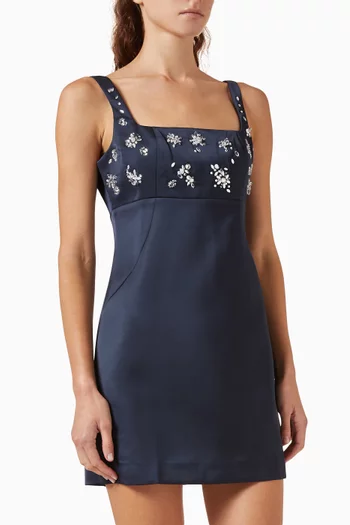 Crystal-embellished Mini Dress