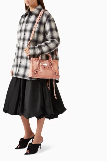 Le City Bag Small in Waxed Suede