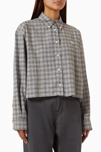 Flannel Shirt in Cotton