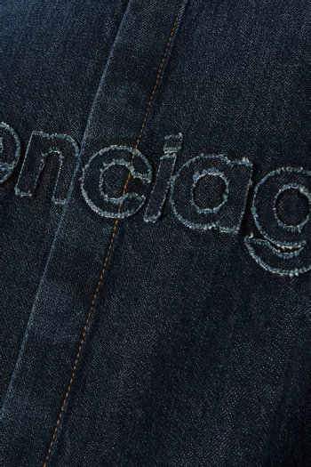 Logo Shirt in Denim