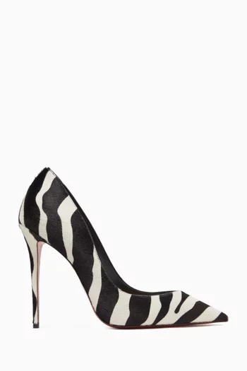 La Pigalle 100 Pumps in Zebra-print Calf Leather