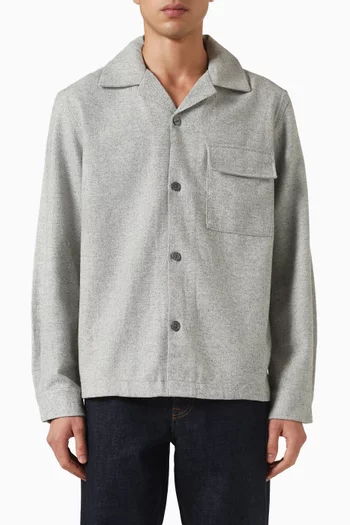 Overshirt in Wool-blend