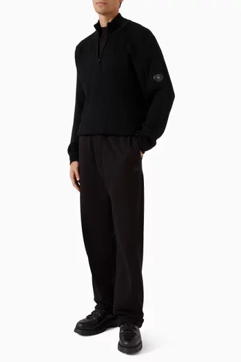 Lens Half-zip Cardigan in Re-Wool