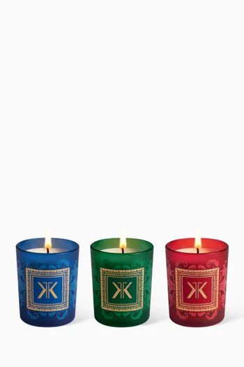 1, 2, 3 Noël! Limited Edition Trio of Scented Candles, 3 x 75g