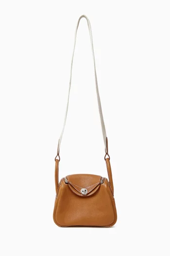 Unused Mini Lindy Bag in Barenia Fauborg Leather