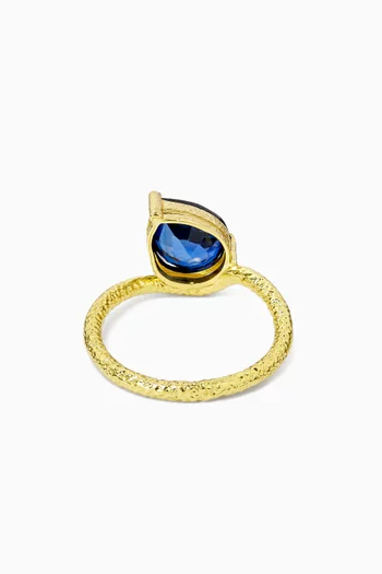 Pear-cut Sapphire Ring