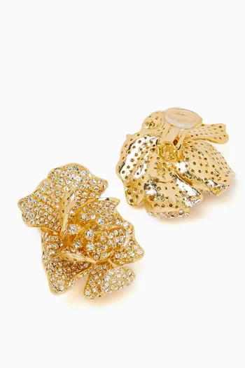 Camelia Earrings in 24kt Gold-plated Copper