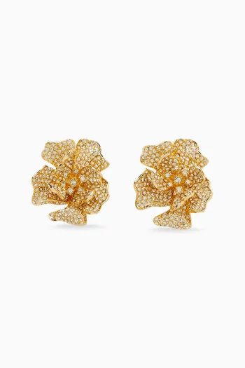 Camelia Earrings in 24kt Gold-plated Copper