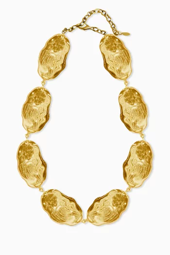 Shiba Necklace in 24kt Gold-plated Copper